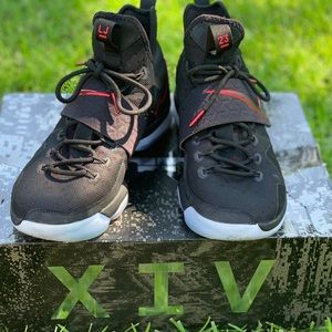 Lebron BRED 14s size 10